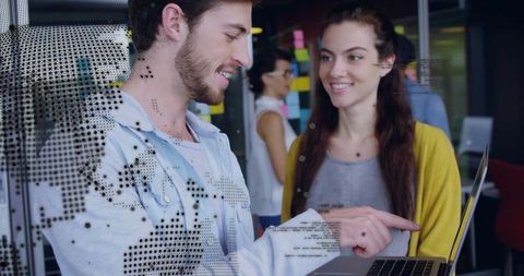 Team Collaboration and Innovation in Modern Tech Office