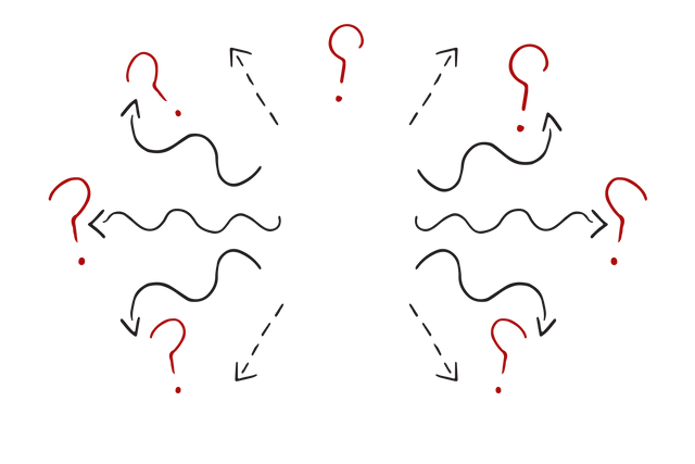 Digital Illustration with Arrows and Question Marks on Transparent Background - Download Free Stock Videos Pikwizard.com