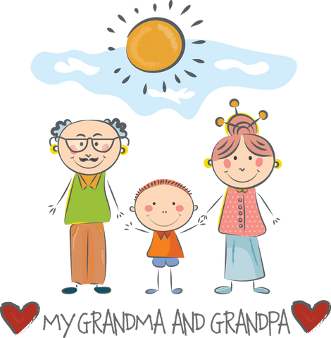 Charming Grandparents Day Illustration on Transparent Background - Download Free Stock Videos Pikwizard.com