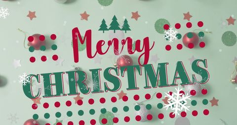 Festive Merry Christmas Digital Greeting Card Design