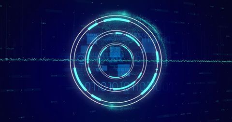 Futuristic Digital Data Scanning Interface with Binary Code - Download Free Stock Images Pikwizard.com