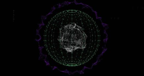 abstract digital globe with data network - Download Free Stock Images Pikwizard.com