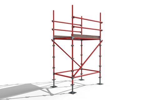 construction industry dynamic red scaffolding on transparent background - Download Free Stock Videos Pikwizard.com