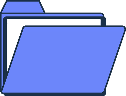 minimal flat design folder icon on transparent background - Download Free Stock Videos Pikwizard.com