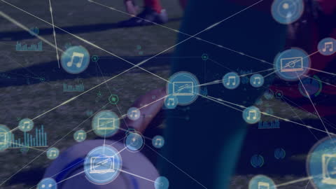 Digital Data Overlay on Soccer Game Scenes