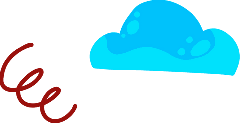 Minimalist Abstract Red Spiral Cyan Cloud Transparent Design - Download Free Stock Videos Pikwizard.com