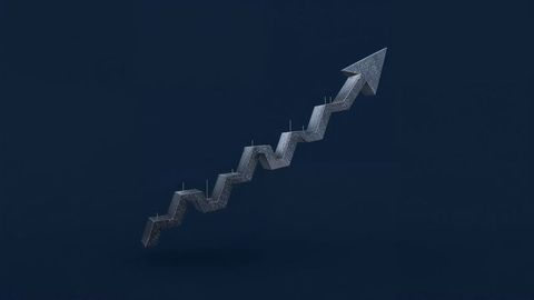 Zigzag arrow design for business growth concepts