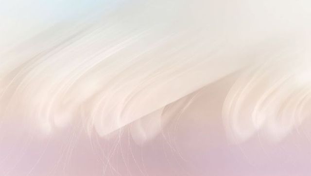 Soft blush abstract flowing translucent curves with delicate filament texture layered pastel