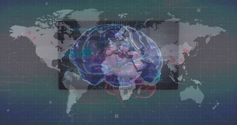 Global Data Analytics and Digital Brain Fusion - Download Free Stock Images Pikwizard.com