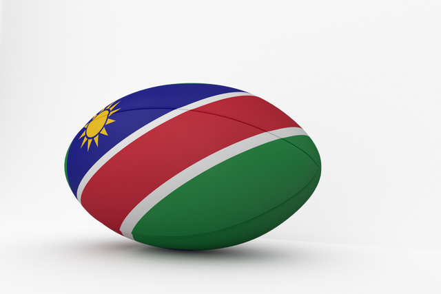 Transparent Namibia Flag Rugby Ball Isolated on White Background - Download Free Stock Videos Pikwizard.com