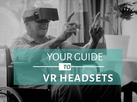 elderly embracing vr technology in wheelchair - Download Free Stock Templates Pikwizard.com
