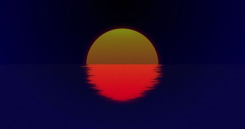 Abstract Sun Over Water Reflecting Vibrant Colors - Download Free Stock Images Pikwizard.com