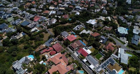 Aerial View of Suburban Neighborhood with Contemporary Houses - Download Free Stock Images Pikwizard.com