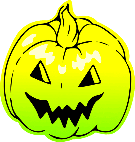 vibrant transparent jack-o'-lantern illustration with gradient effect - Download Free Stock Videos Pikwizard.com