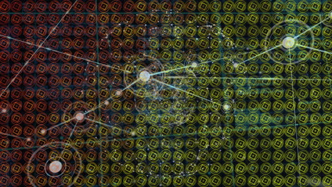 Futuristic Network and Data Abstract Design