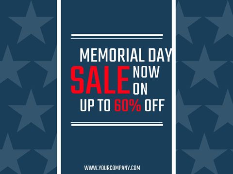 patriotic memorial day sale banner with promotions - Download Free Stock Templates Pikwizard.com