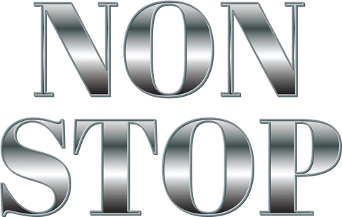 chrome 3d non stop text on transparent background - Download Free Stock Videos Pikwizard.com
