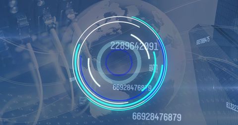 Futuristic Digital Interface with Network Cables and Data Visualization - Download Free Stock Images Pikwizard.com