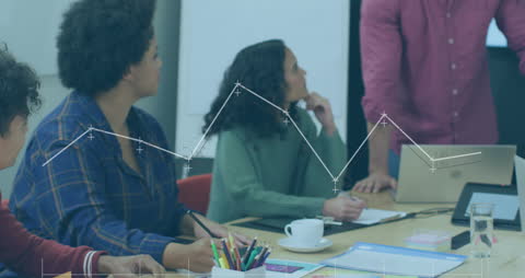 Team Collaborating on Data-driven Business Strategy