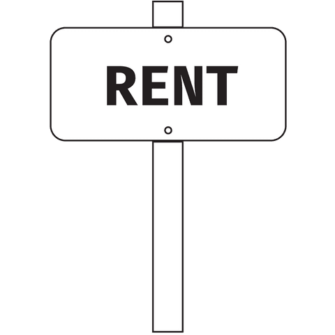transparent rent sign illustration on white background - Download Free Stock Videos Pikwizard.com