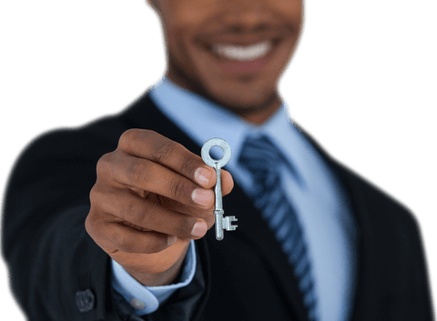 transparent businessman featuring key symbolizing opportunities - Download Free Stock Videos Pikwizard.com