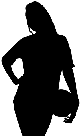 digital silhouette of woman with basketball on transparent background - Download Free Stock Videos Pikwizard.com