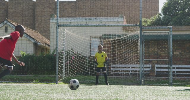 Children Playing Soccer on Sunny Day - Download Free Stock Images Pikwizard.com