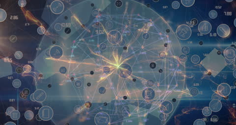 Digital Network Connections over Globe