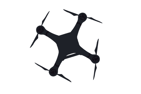 transparent black drone illustration with isolated minimalist design - Download Free Stock Videos Pikwizard.com