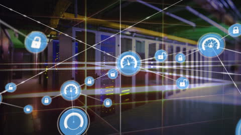 Network Connections and Data Processing with Secure Icons