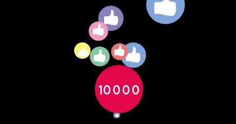 Social Media Likes Reaching Ten Thousand Milestone