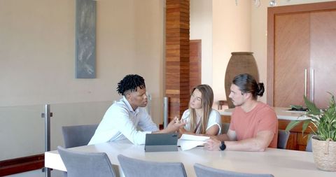 Team Collaboration in Modern Home Office Environment