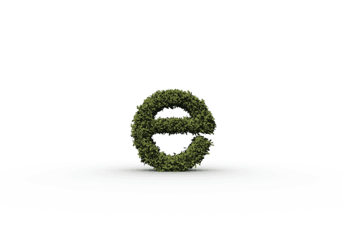 eco-friendly grass letter e on transparent background - Download Free Stock Videos Pikwizard.com