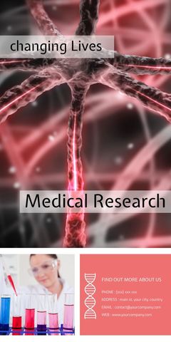 innovative medical research with neuron illustration and lab scene - Download Free Stock Templates Pikwizard.com