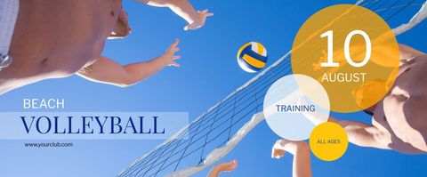 Dynamic Beach Volleyball Game Captures Competitive Spirit - Download Free Stock Templates Pikwizard.com