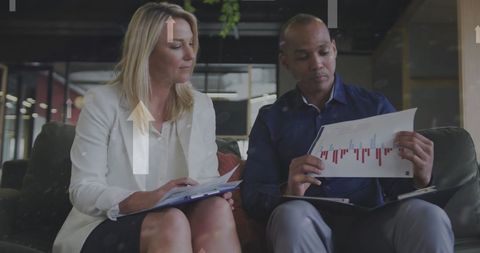 Business Professionals Analyzing Financial Charts in Modern Office - Download Free Stock Images Pikwizard.com