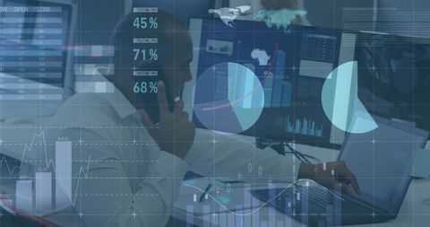 African American Businessman Analyzing Financial Data on Phone - Download Free Stock Images Pikwizard.com
