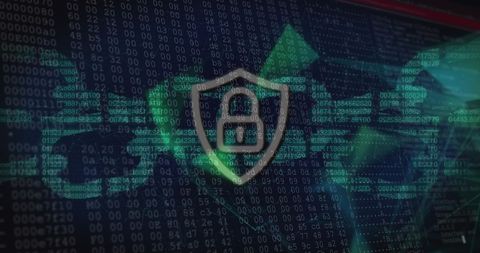 Digital Security Blockchain Technology with Lock Icon - Download Free Stock Images Pikwizard.com