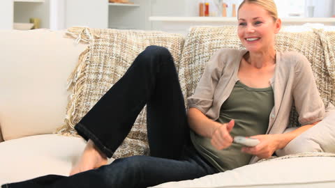 Joyful Relaxation on a Sunny Sofa Day