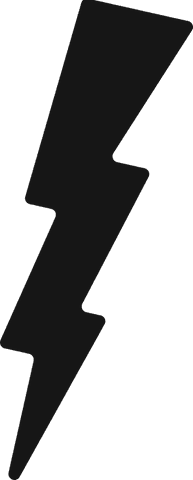 stylized black lightning bolt on transparent canvas for electric energy themes - Download Free Stock Videos Pikwizard.com