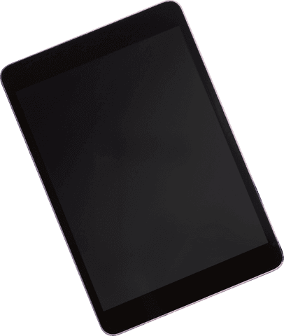 black tablet showing empty screen on transparent background - Download Free Stock Videos Pikwizard.com