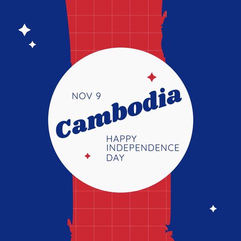 cambodia independence day celebration design - Download Free Stock Templates Pikwizard.com