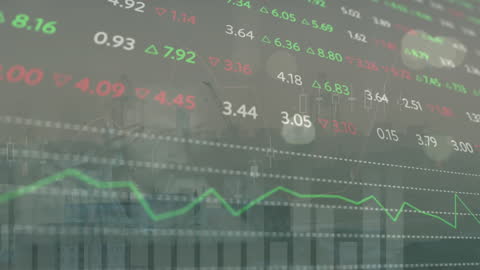 Stock Market Analysis with Trading Graphs and Businessman