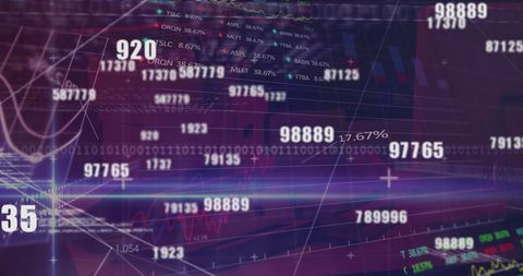 Dynamic Financial Data on Digital Interface - Download Free Stock Images Pikwizard.com