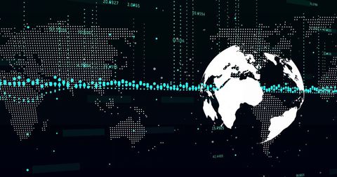 Global Financial Data Processing Tech Concept - Download Free Stock Images Pikwizard.com