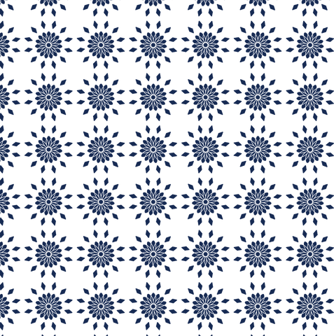 Elegant Blue Floral Vector Seamless Pattern on Transparent Background - Download Free Stock Videos Pikwizard.com