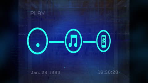 Connecting Digital Media Icons in Data Center Animation