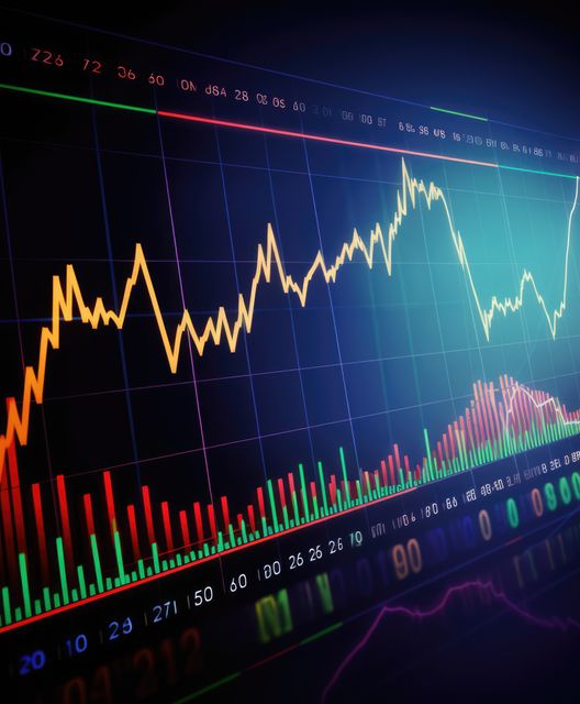 Financial stock market data displayed on screen, created using generative ai technology - Download Free Stock Photos Pikwizard.com