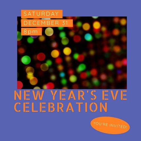 vibrant new year's eve celebration flyer with bokeh lights - Download Free Stock Templates Pikwizard.com