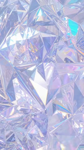 Shifting light over holographic foil creating iridescent shimmer | Futuristic vertical loop